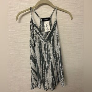 Fab'rik Charcoal and White Camisole